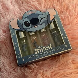 New Gift 🎁 Idea Disney Stitch Blue 4 Lip Oil Collection